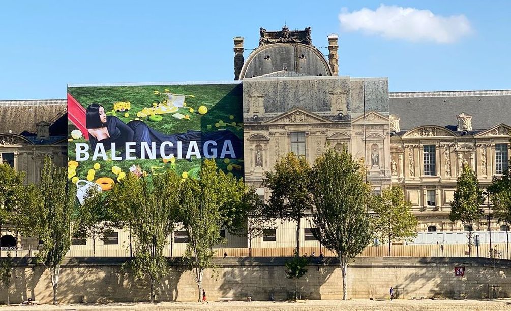 Cardi B’s Self-Styled Balenciaga Campaign lands on Louvre Billboard