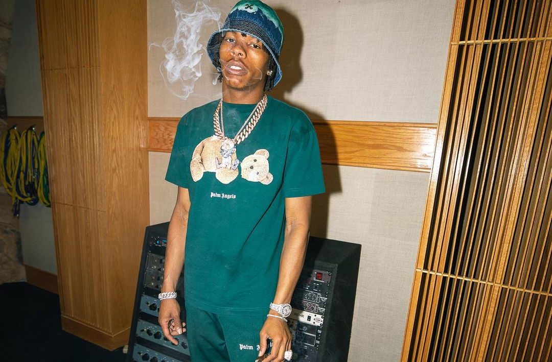 SPOTTED: Lil Baby Dons All Green Palm Angels, Off-White, & Dior Fit