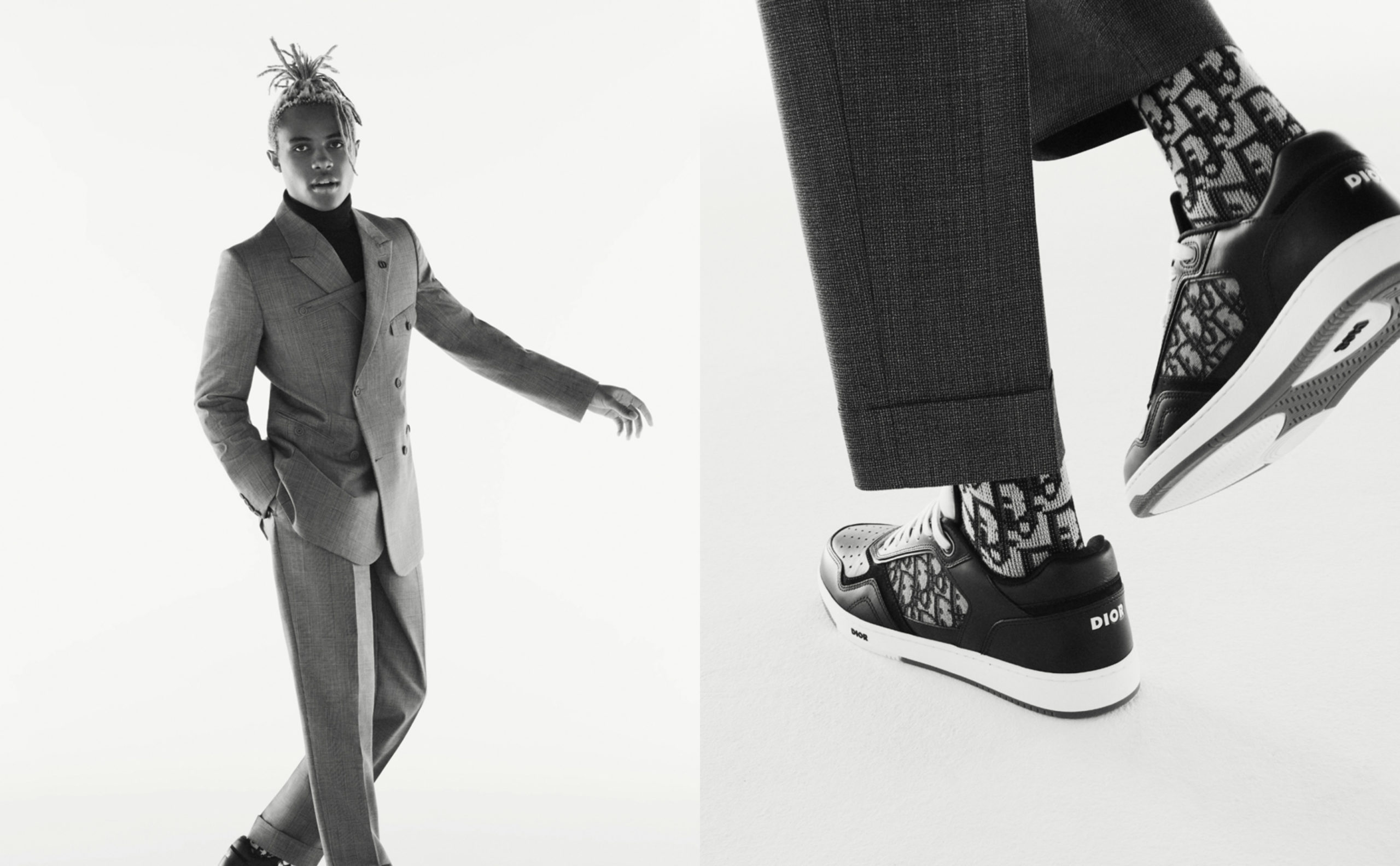 Dior Pair Suits and Sneakers for New Capsule