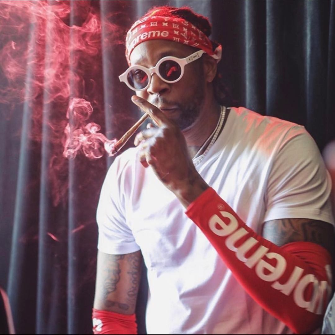 SPOTTED: 2 Chainz Sparks Up In Supreme x LV Sunglasses & Nike Collab Shooting Sleeve