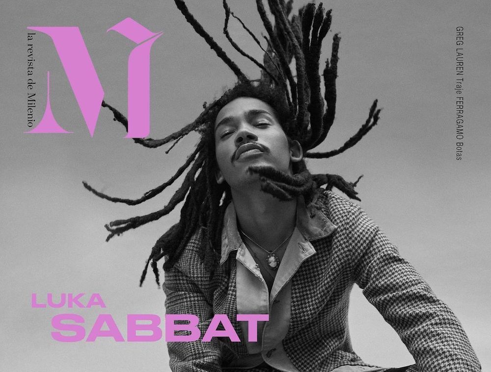 SPOTTED: Luka Sabbat covers M Magazine Milenio in Greg Lauren