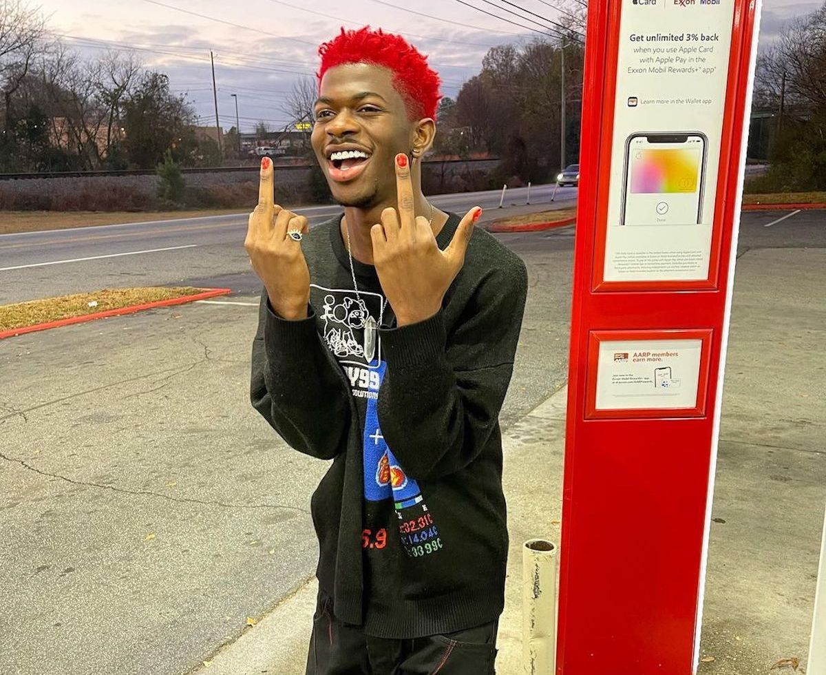SPOTTED: Lil Nas X makes Filling Station Stop in Happy99