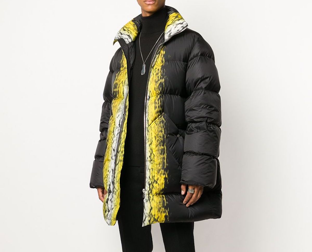 PAUSE or Skip: Rick Owens Oversized Graphic Print Coat
