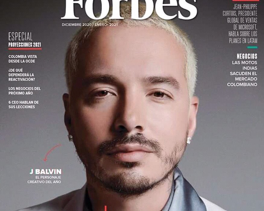 J Balvin Covers Forbes Colombia as #1 Creative in the Country