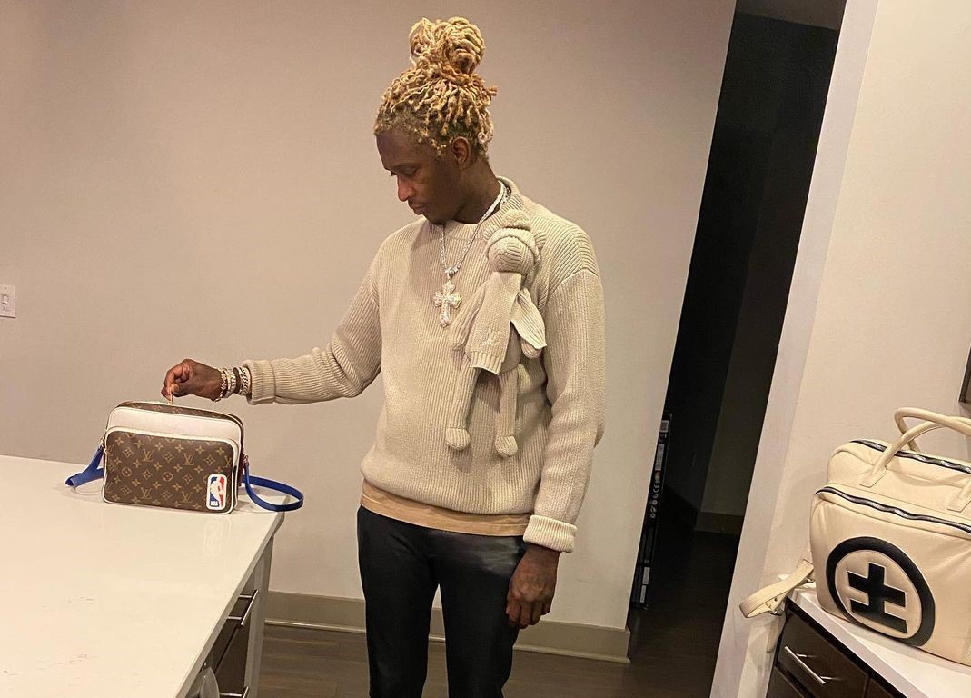 SPOTTED: Young Thug Poses in Louis Vuitton