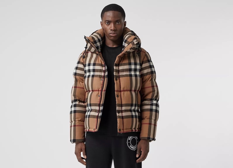 PAUSE or Skip: Burberry Detachable Sleeve Check Puffer