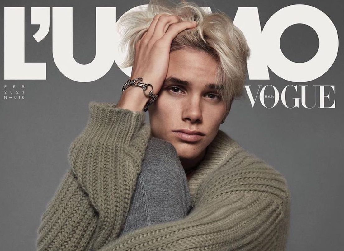 SPOTTED: Romeo Beckham L’UOMO Vogue’s February Issue