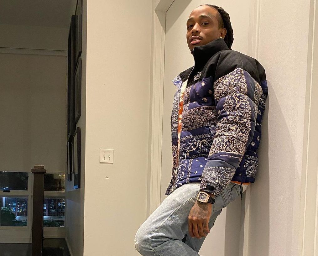 SPOTTED: Quavo Huncho in Readymade Bandana Down Jacket & AF1’s