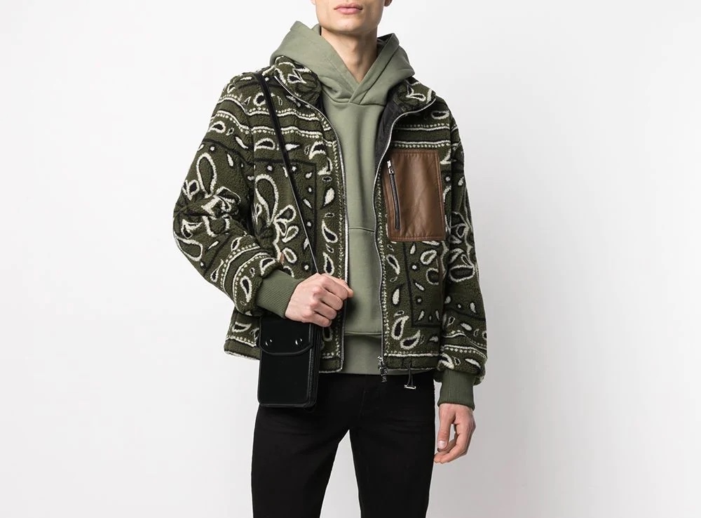 PAUSE or Skip: Amiri Bandana-Print Fleece Jacket