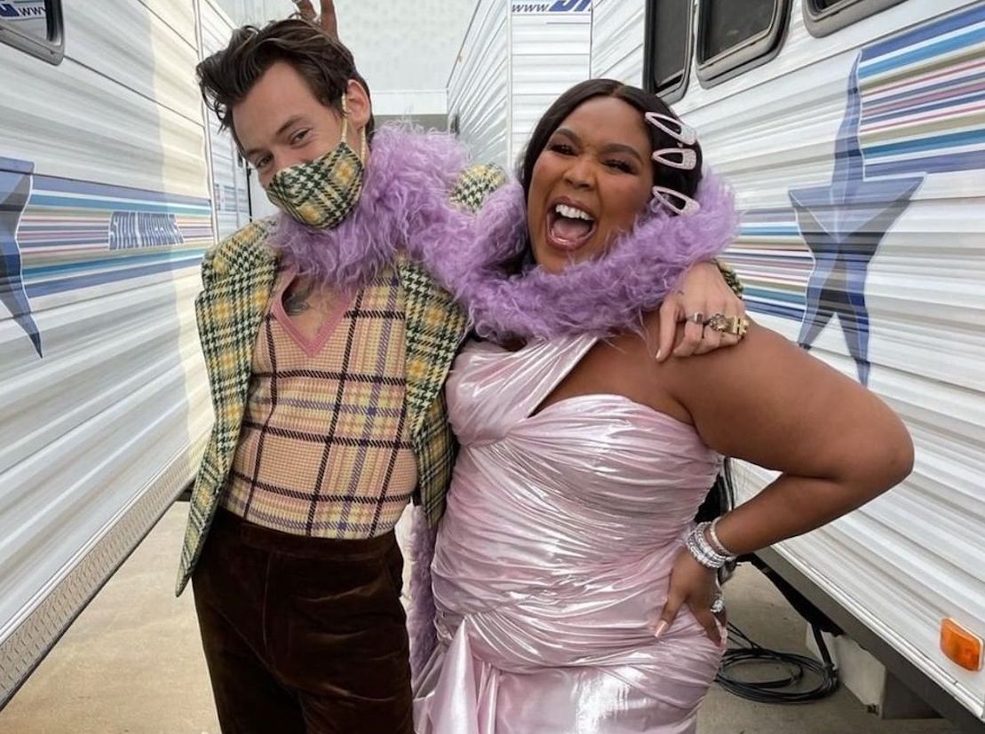 SPOTTED: Harry Styles & Lizzo backstage at The Grammys