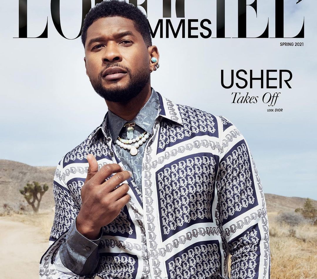 SPOTTED: Usher Covers L’Officiel Hommes Italia in Dior Men