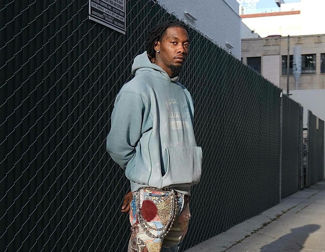 SPOTTED: Offset Dons Vintage-Inspired Outfit