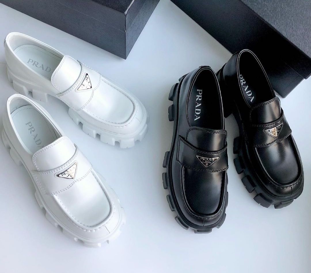 PAUSE or Skip: Prada Monolith Brushed Leather Loafers
