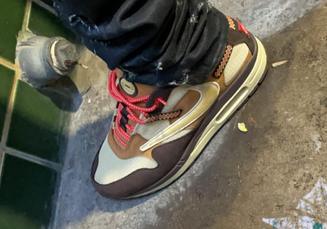 Travis Scott Spotted in Nike Air Max 1 X Cactus Jack Collaboration