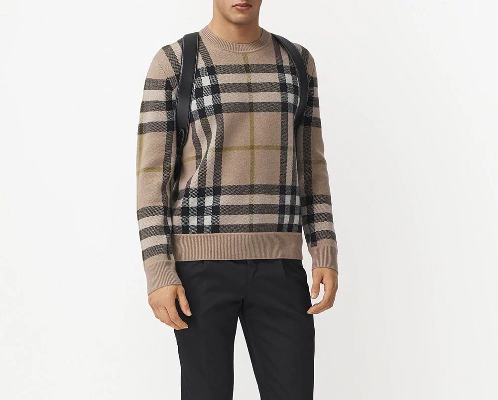 PAUSE or Skip: Burberry Check Cashmere Jumper
