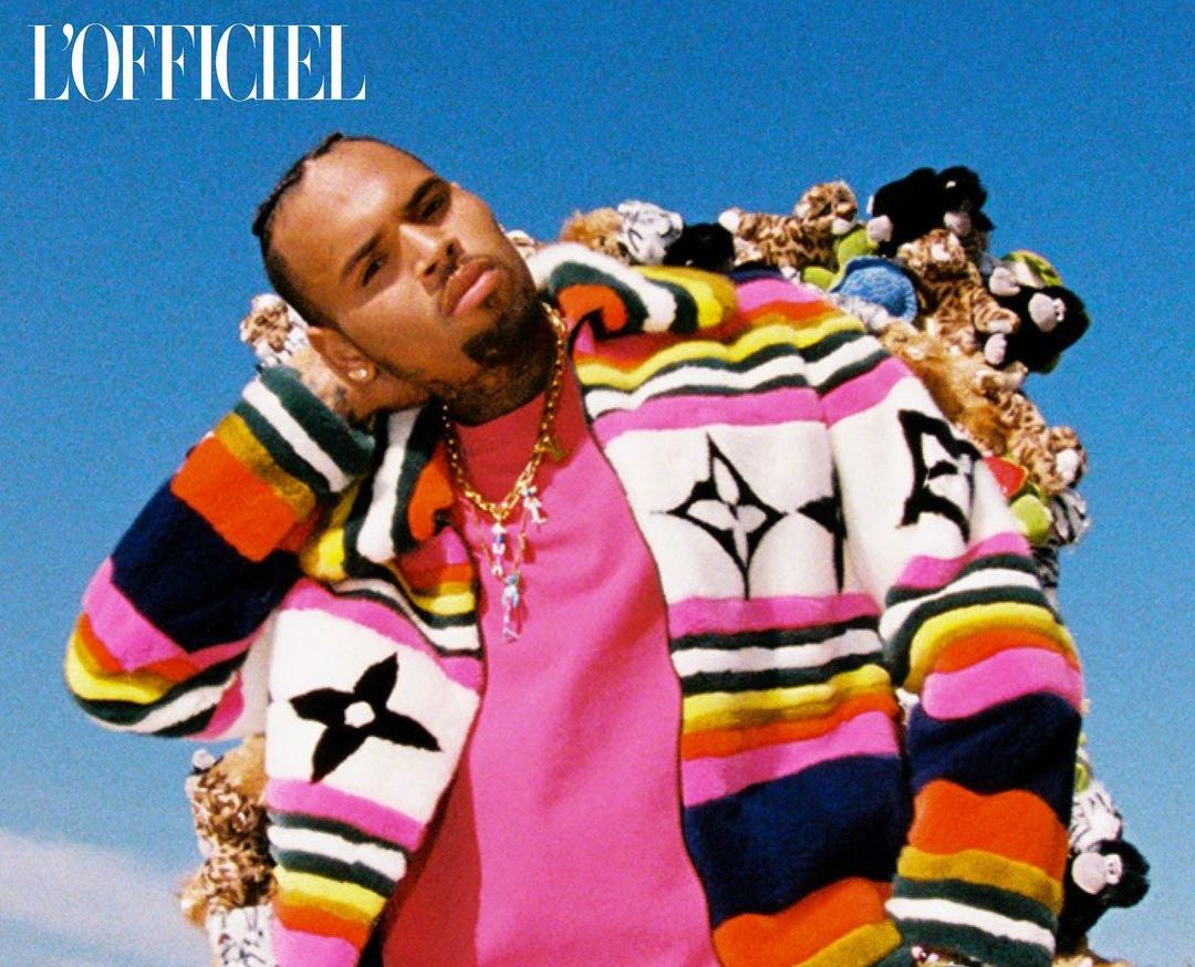 SPOTTED: Chris Brown in Louis Vuitton Menswear for L’Officiel India
