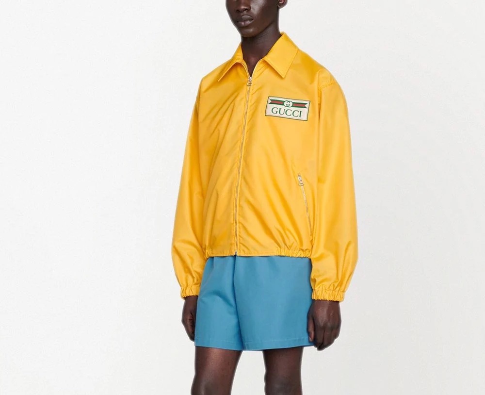 PAUSE or Skip: Gucci Yellow Logo-Patch Jacket