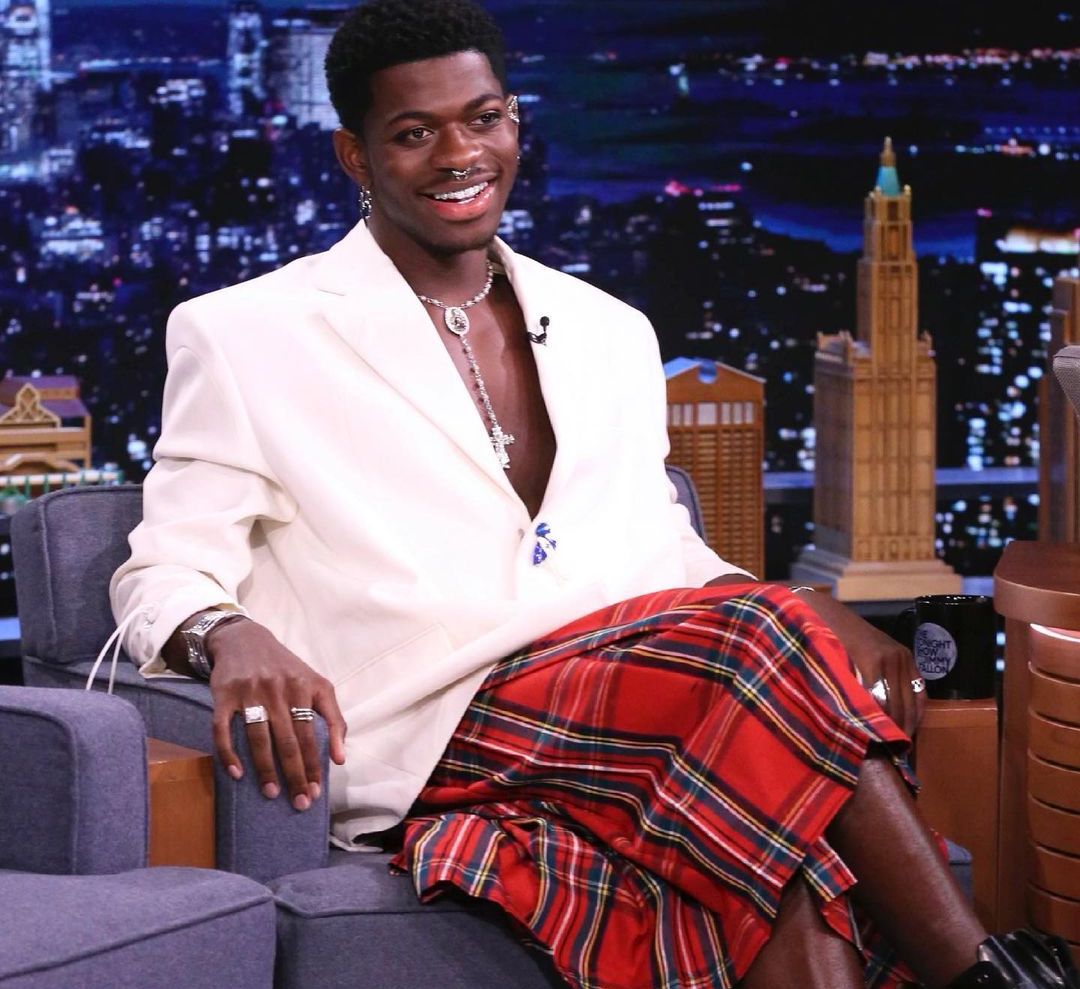 SPOTTED: Lil Nas X dons Louis Vuitton for Appearance on The Tonight Show