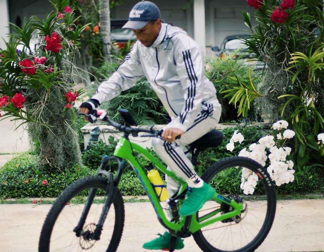 SPOTTED: Pharrell keeps it Casual in adidas & Human Made