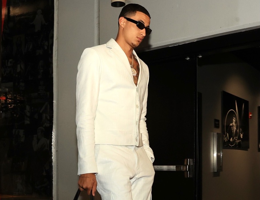 SPOTTED: Kyle Kuzma hits up Staples Centre in All-White & Flaneur Homme