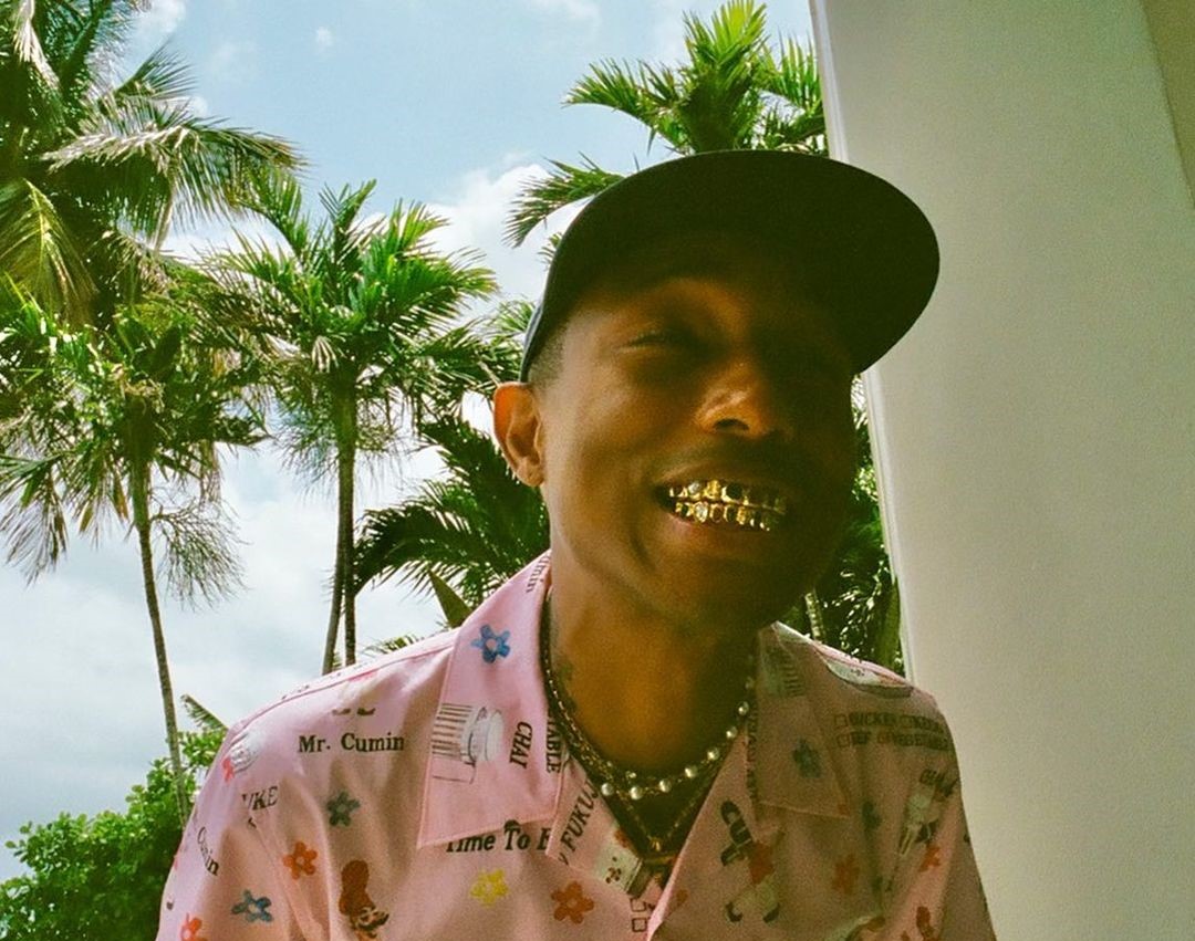 SPOTTED: Pharrell is All-Smiles as he Flaunts New Jewellery