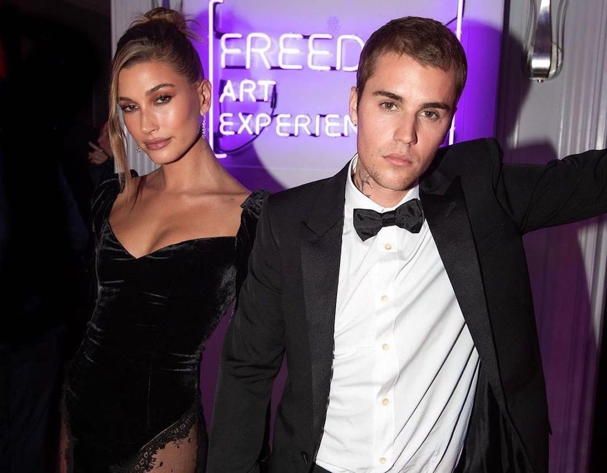 SPOTTED: Justin & Hailey Bieber Attend Gallery event in Saint Laurent