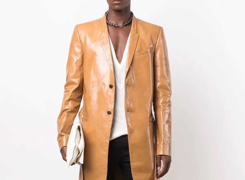 PAUSE or Skip: Rick Owens Long Belted Leather Coat