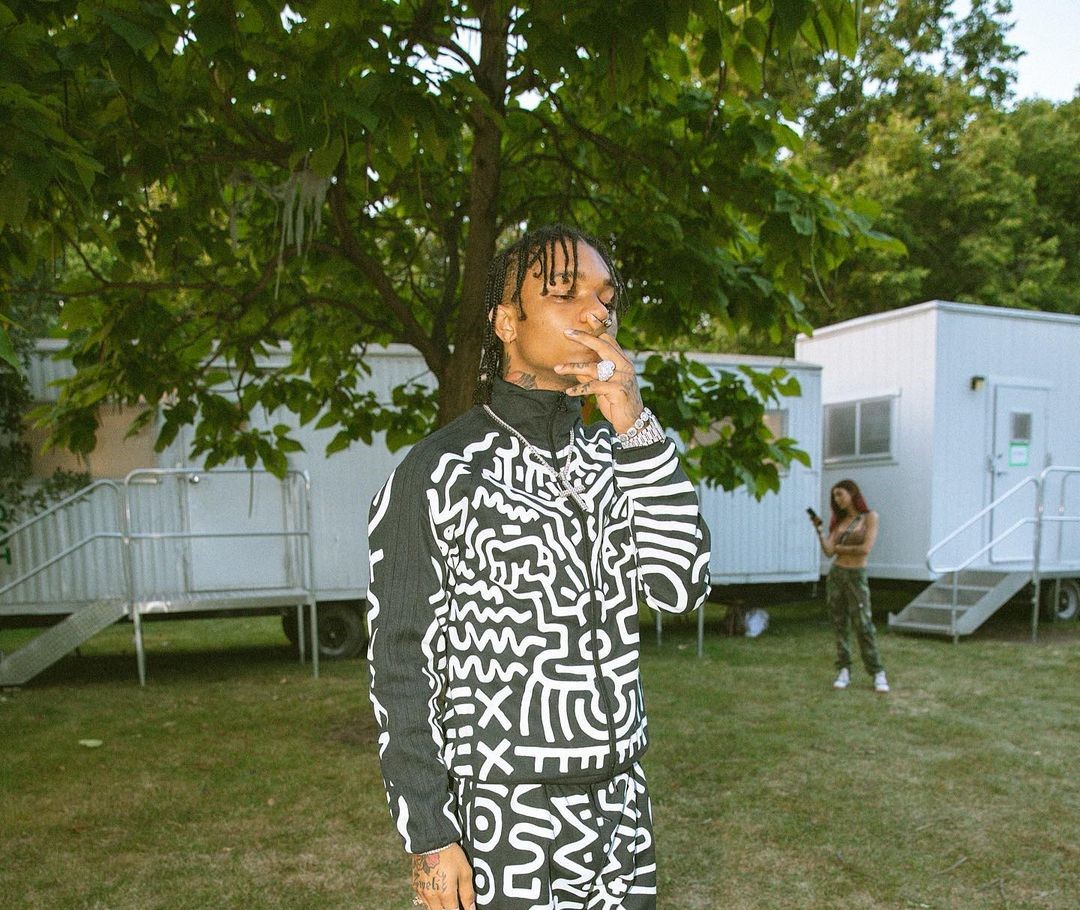 SPOTTED: Swae Lee Rocks Rare Keith Haring Tracksuit