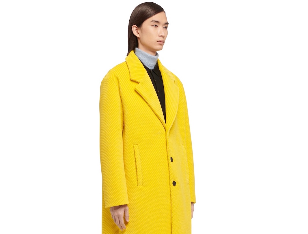 PAUSE or Skip: Prada Corduroy Coat in Yellow
