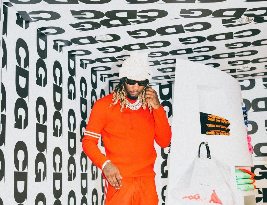 SPOTTED: Offset Presents Perfect Colour Coordination