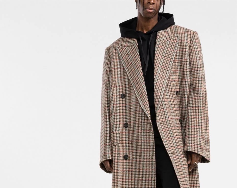 PAUSE or Skip: Balenciaga Double-Breasted Houndstooth Coat