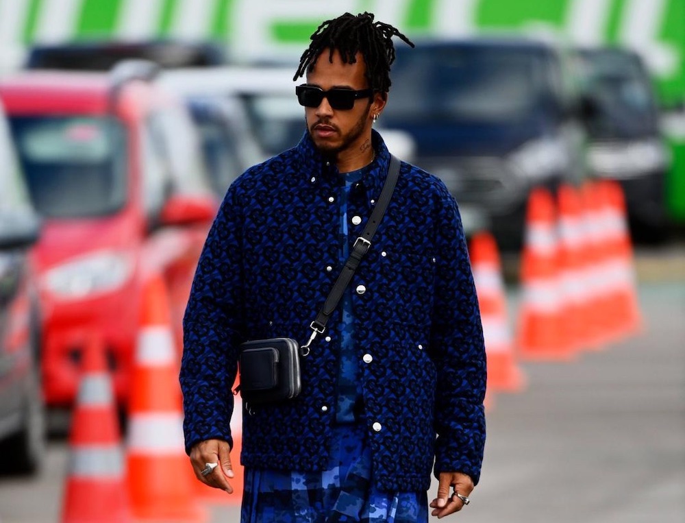 SPOTTED: Lewis Hamilton dons all-blue Burberry to Turkish Grand Prix