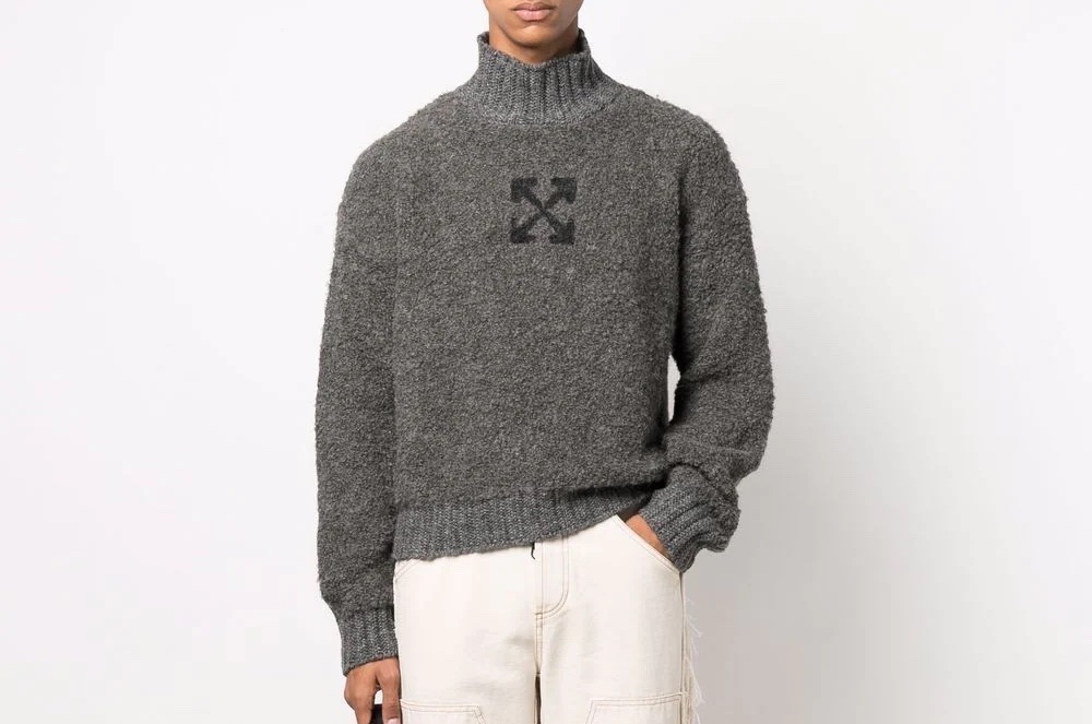 PAUSE or Skip: Off-White Embroidered Arrow Jumper
