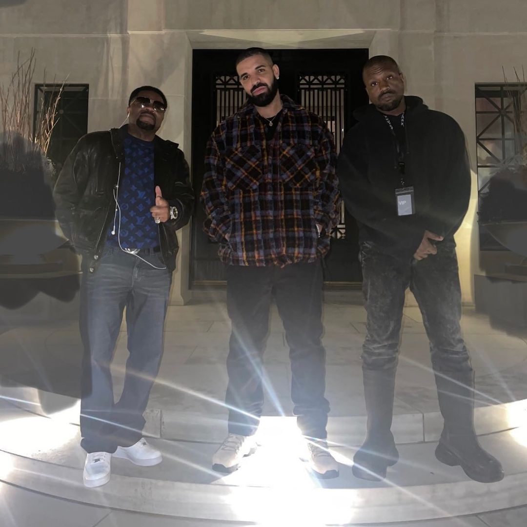 SPOTTED: Kanye West, Drake & J Prince Catch up in Casuals