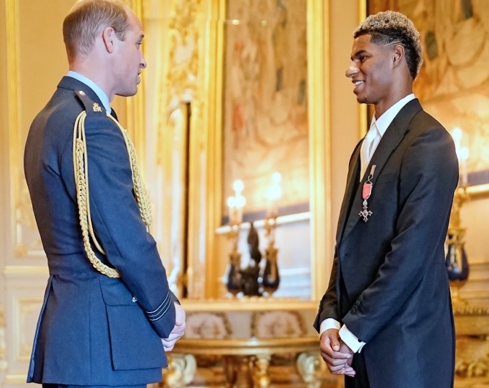 SPOTTED: Marcus Rashford Receives MBE in Burberry