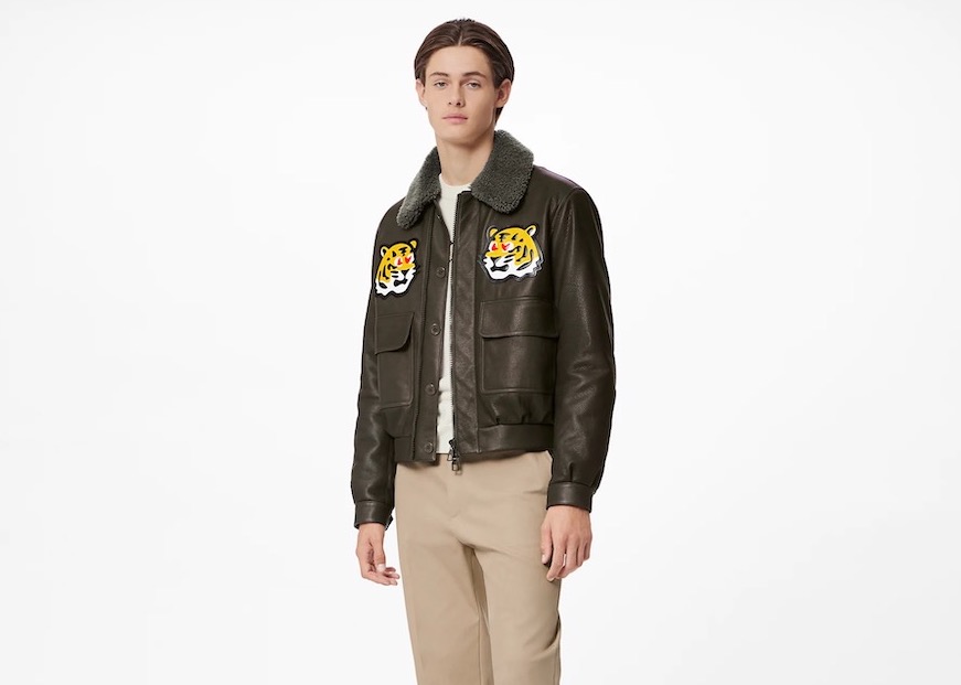 PAUSE or Skip: Louis Vuitton Leather Jacket with Tiger Patches