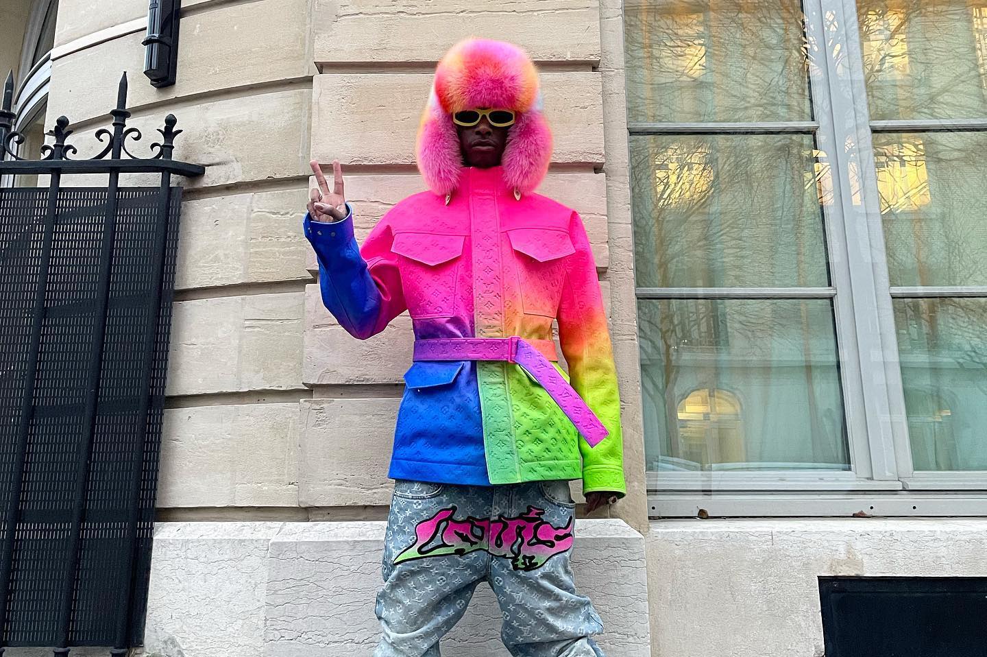 SPOTTED: Bloody Osiris dons Louis Vuitton in Paris