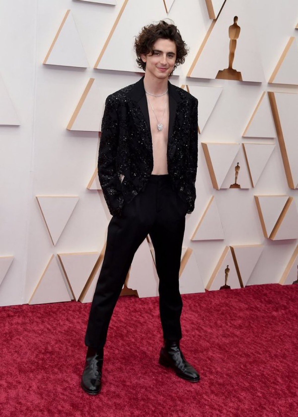 SPOTTED: Timothée Chalamet Dons Louis Vuitton for Oscars 2022 – PAUSE ...