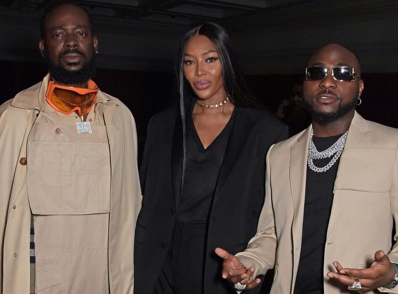 SPOTTED: Adekunle Gold, Naomi Campbell & Davido at Burberry’s AW22′ Show