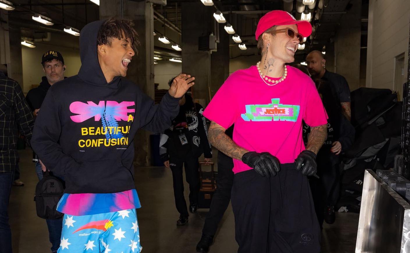 SPOTTED: Justin Bieber & Jaden Smith Backstage @ Des Moines Gig