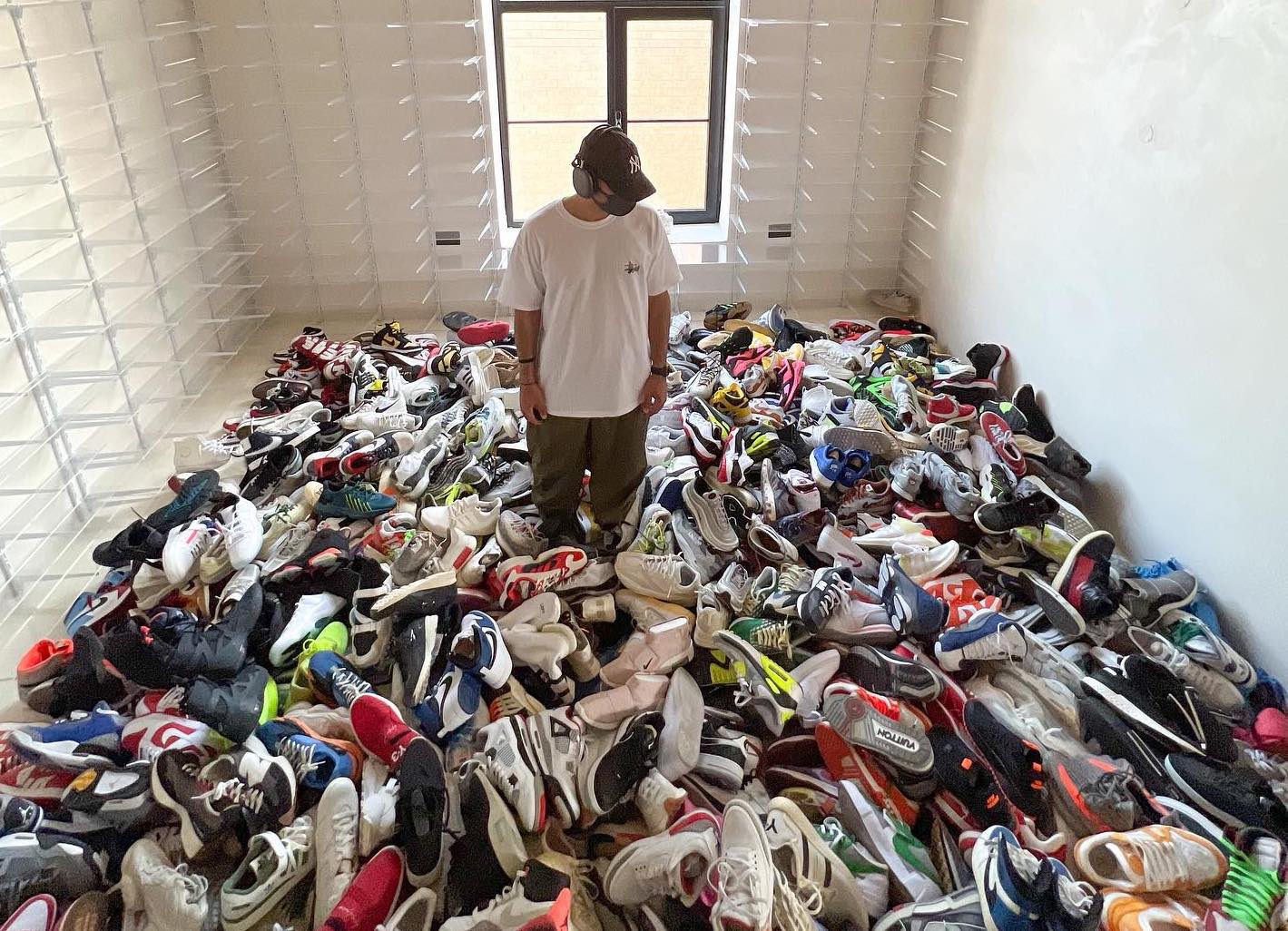 SPOTTED: Sneaker Artist Del Ten Showcases Massive Collection