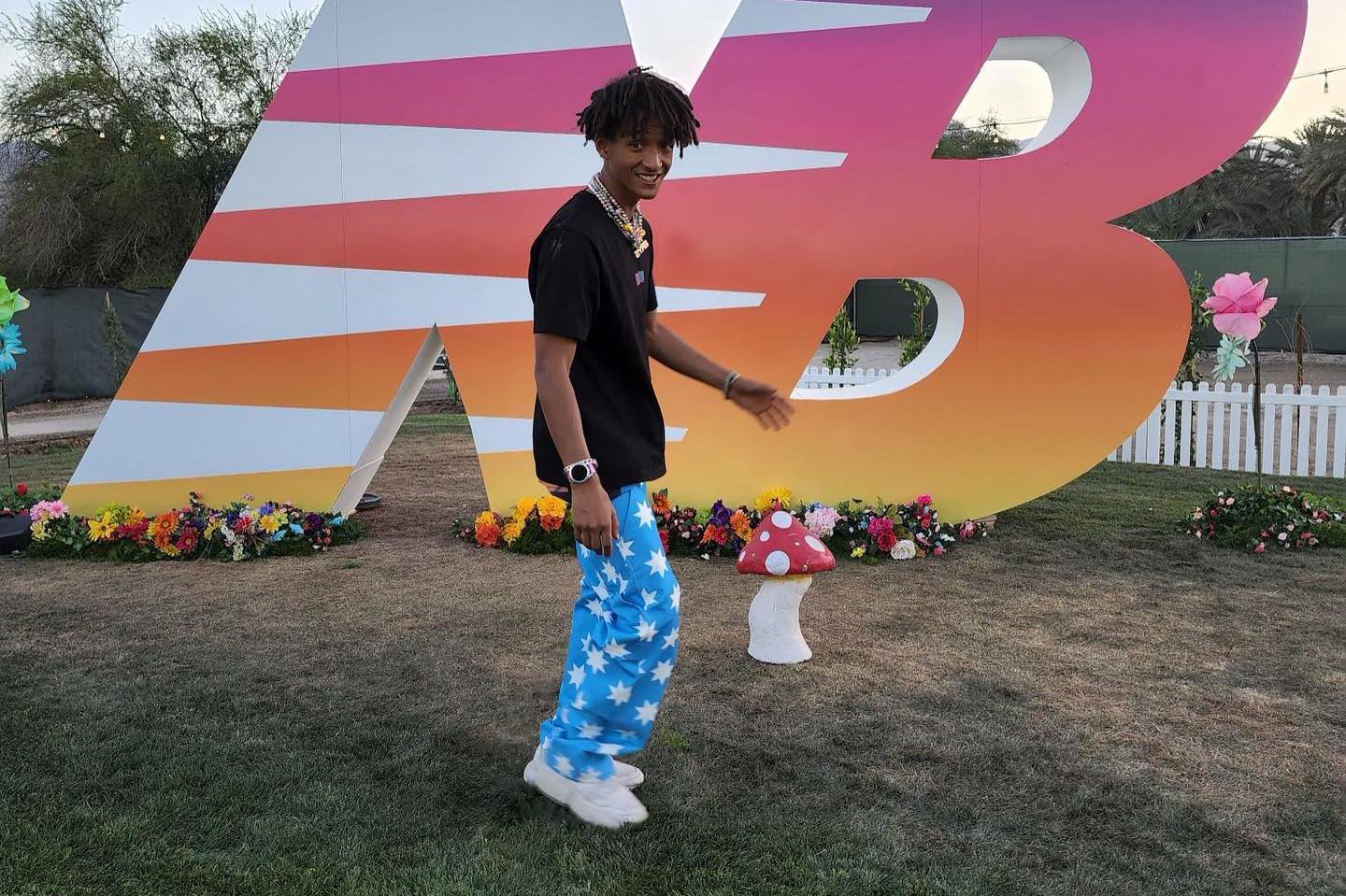 SPOTTED: Jaden Smith hits up Coachella in MSFTSrep