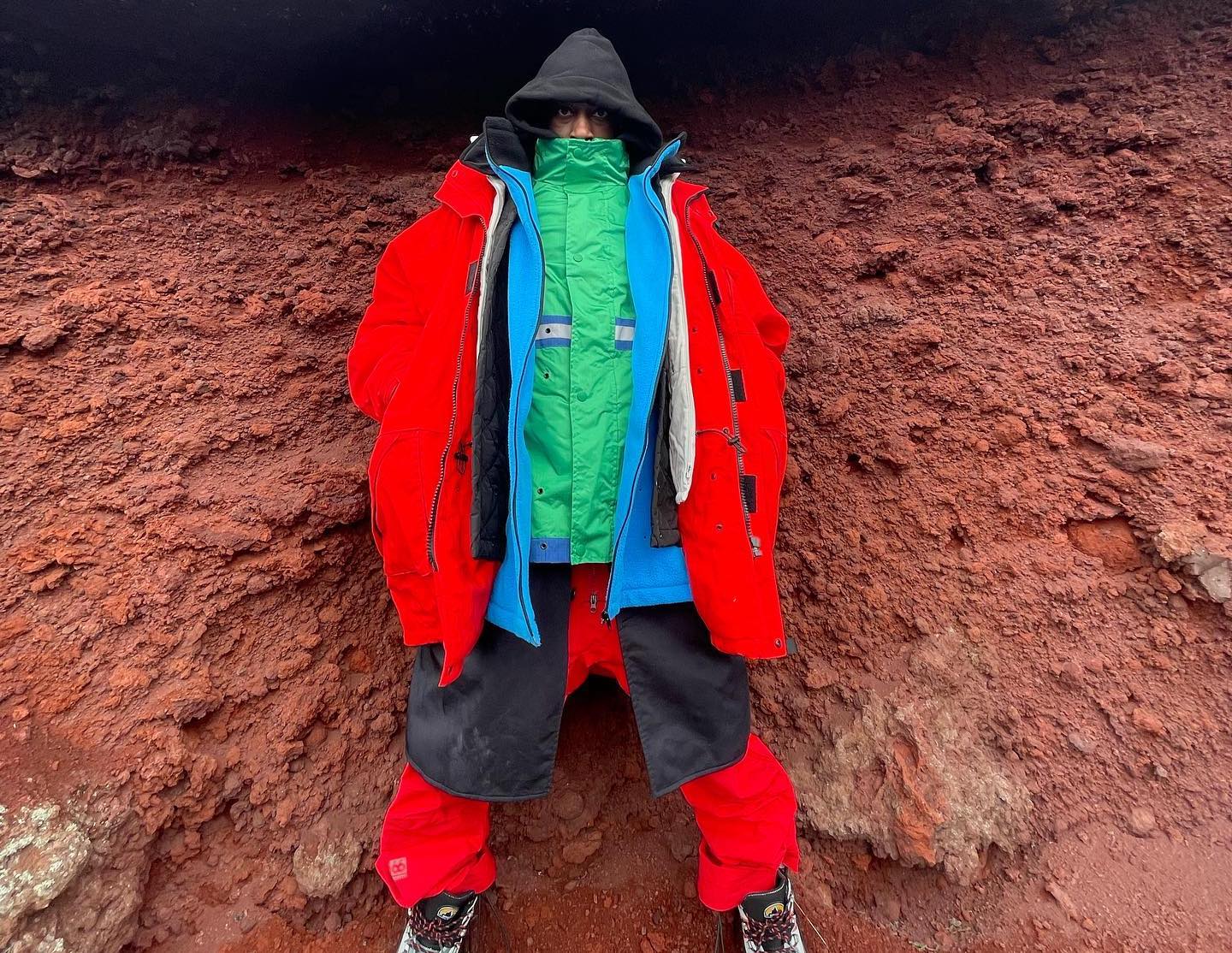 SPOTTED: Bloody Osiris Layers up on Iceland Trip