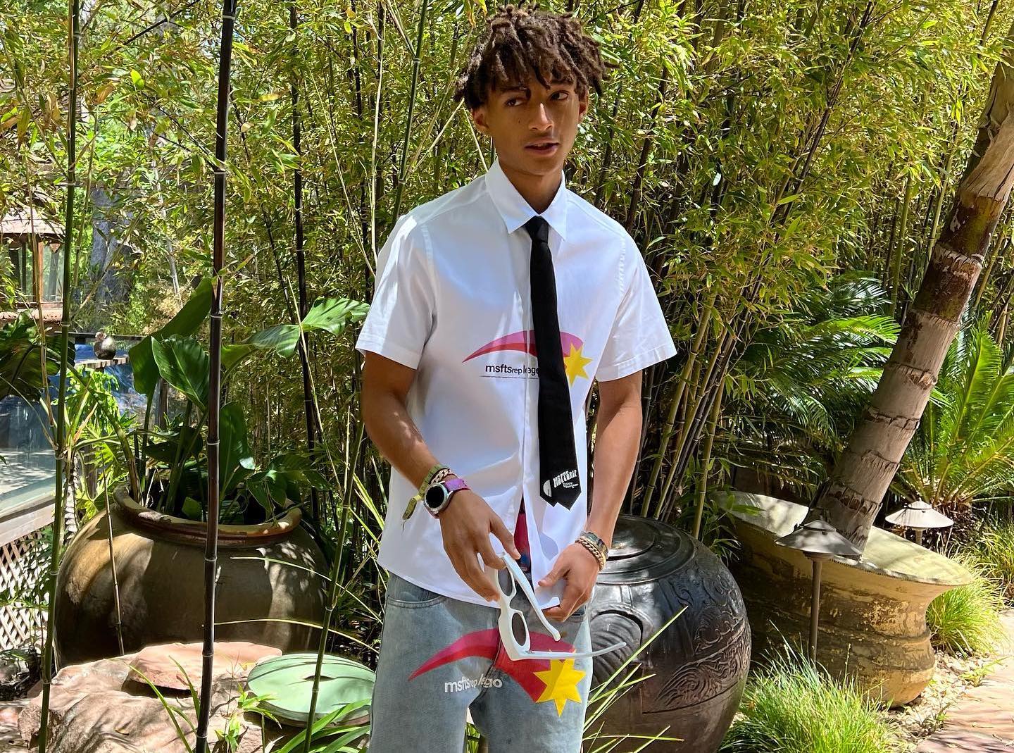 SPOTTED: Jaden Smith dons Smart Casual MSFTSrep Getup