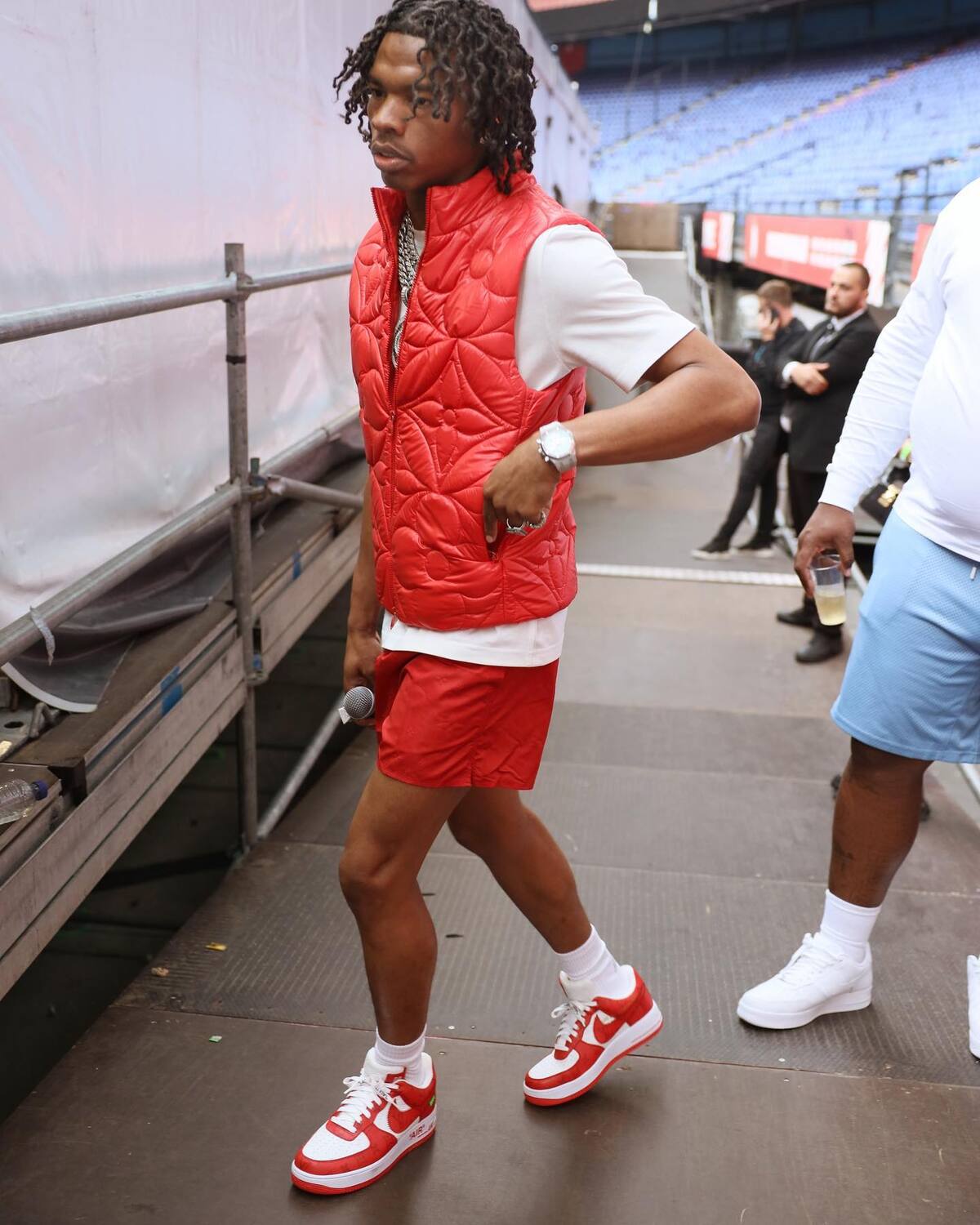 SPOTTED: Lil Baby Kicks Off Festival Season in Full Louis Vuitton