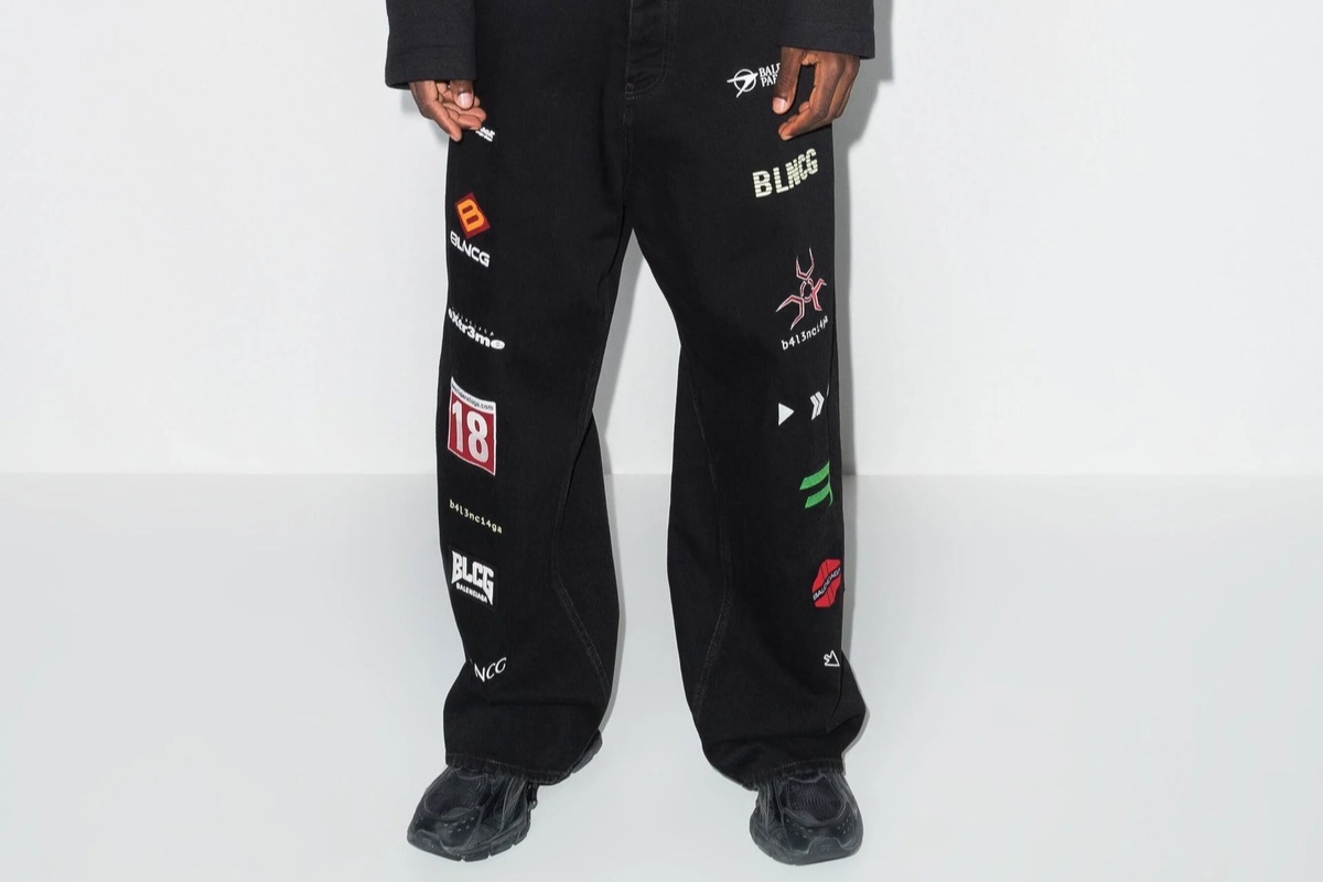 PAUSE or Skip: Balenciaga Black Gamer Wide-Leg Jeans