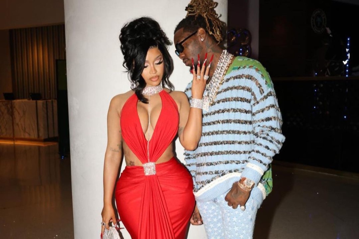 SPOTTED: Offset Goes for Blue to Cardi B’s Red Wearing NAMESAKE, ERL & More