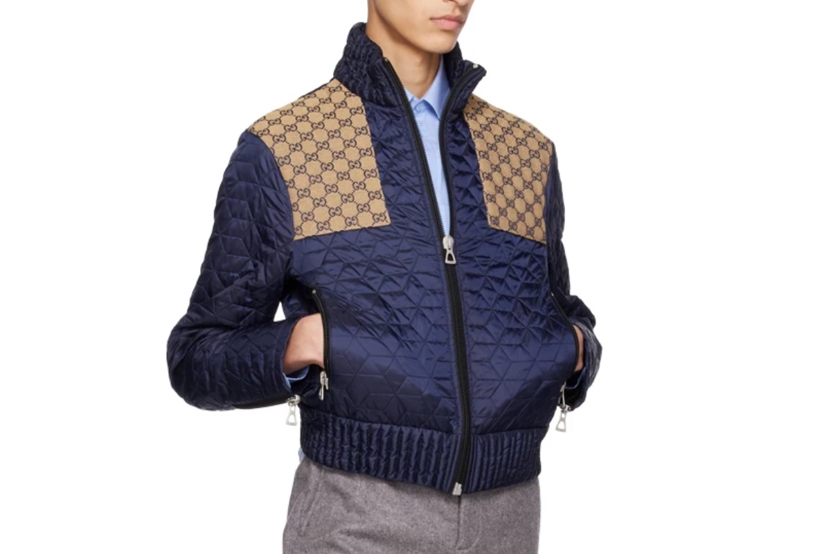 PAUSE or Skip: Gucci Navy Quilted GG Jacket