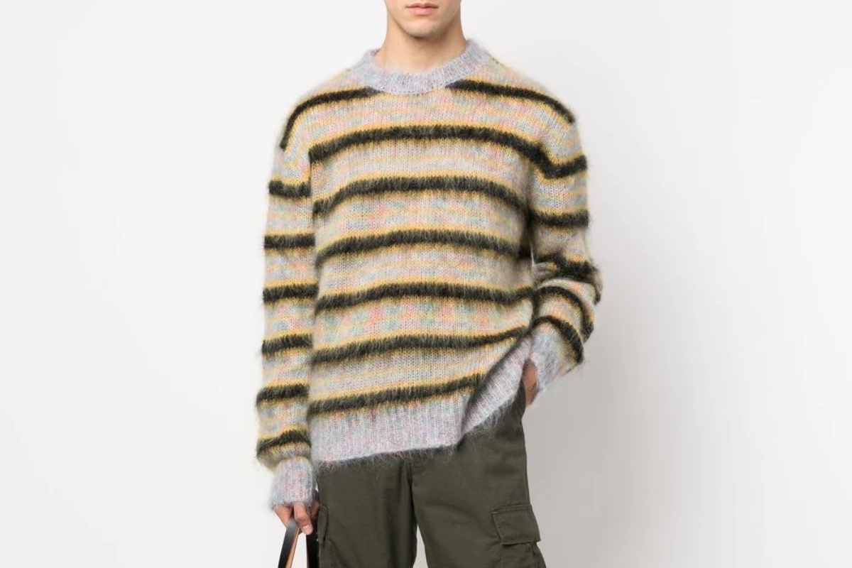 PAUSE or Skip: Marni Striped Round-Neck Jumper