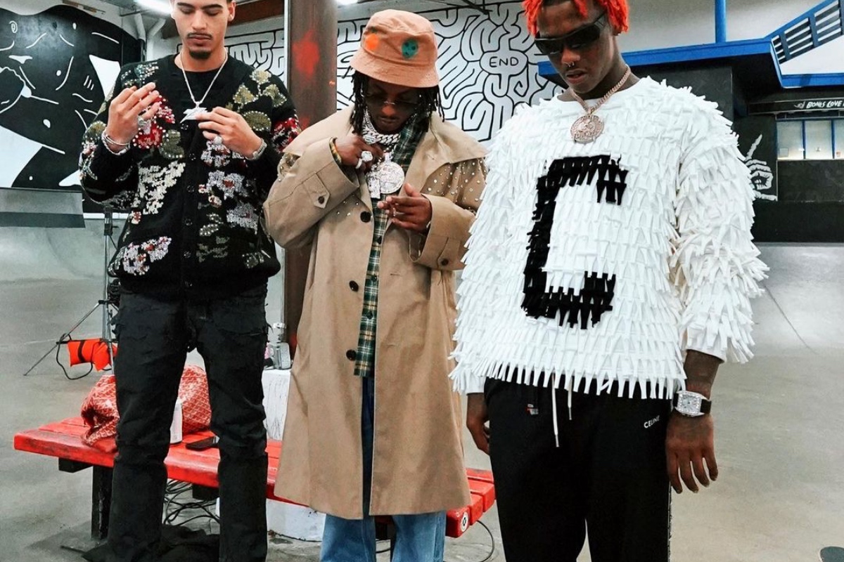 SPOTTED: Rich the Kid Posts Up Wearing Celine Head-to-Toe